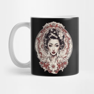 Enchanting Asian Elegant Woman Mug